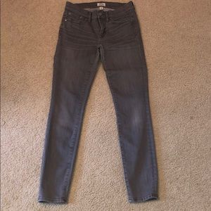 Gray J. Crew Toothpick Jeans SIZE 24